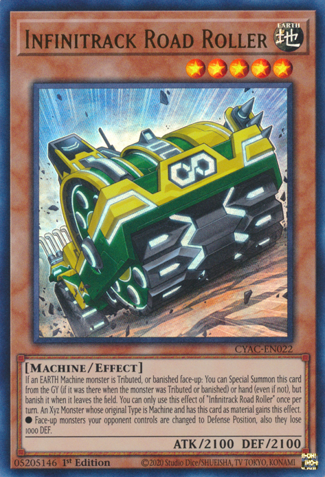 Infinitrack Road Roller [CYAC-EN022] Ultra Rare | Card Merchant Takapuna