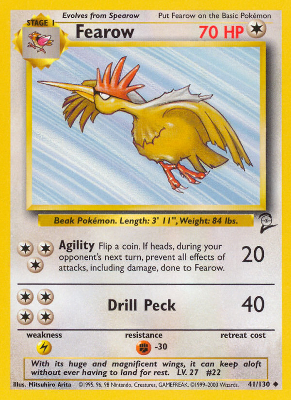 Fearow (41/130) [Base Set 2] | Card Merchant Takapuna