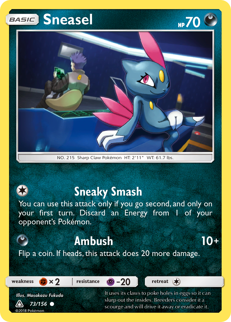 Sneasel (73/156) [Sun & Moon: Ultra Prism] | Card Merchant Takapuna