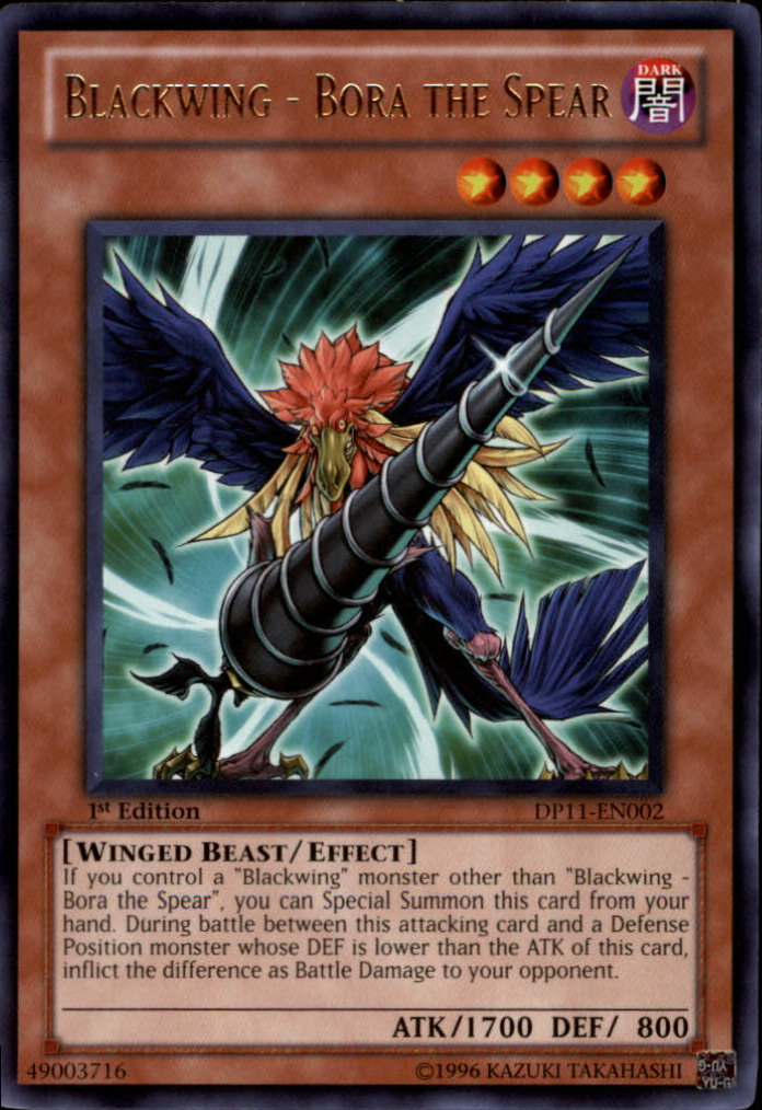 Blackwing - Bora the Spear [DP11-EN002] Rare | Card Merchant Takapuna