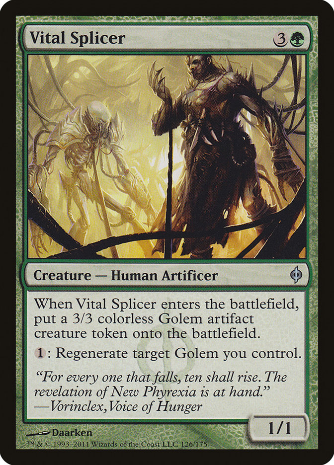 Vital Splicer [New Phyrexia] | Card Merchant Takapuna