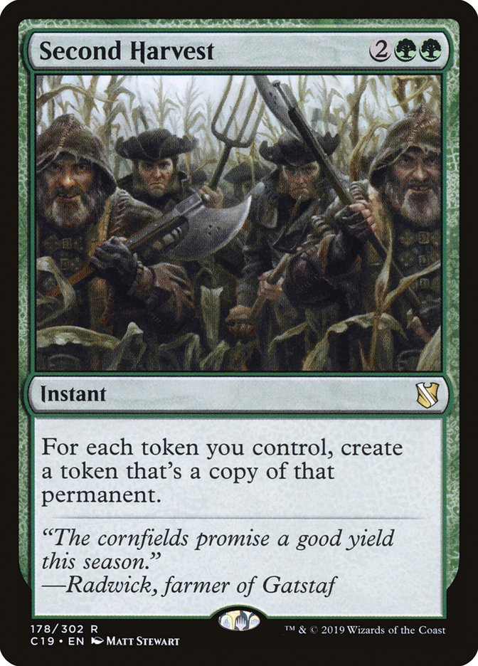 Second Harvest [Commander 2019] | Card Merchant Takapuna