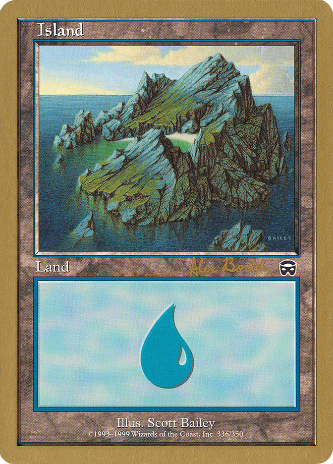 Island (ab336) (Alex Borteh) [World Championship Decks 2001] | Card Merchant Takapuna