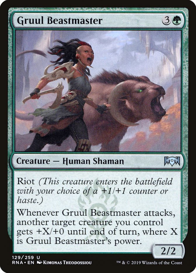 Gruul Beastmaster [Ravnica Allegiance] | Card Merchant Takapuna