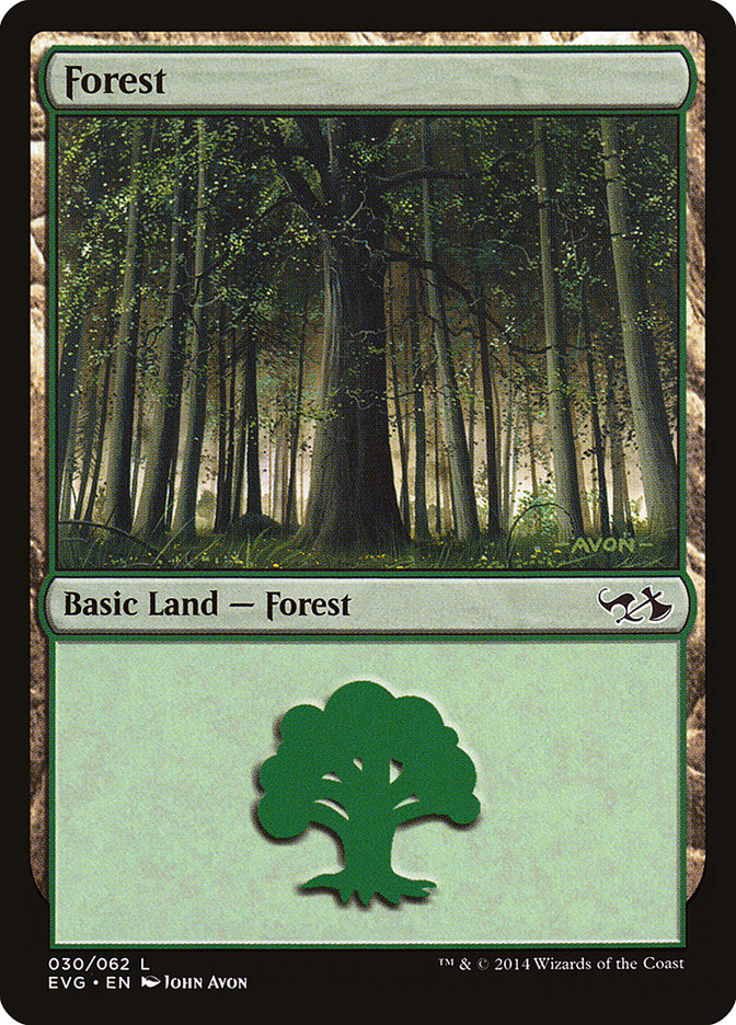 Forest (30) (Elves vs. Goblins) [Duel Decks Anthology] | Card Merchant Takapuna