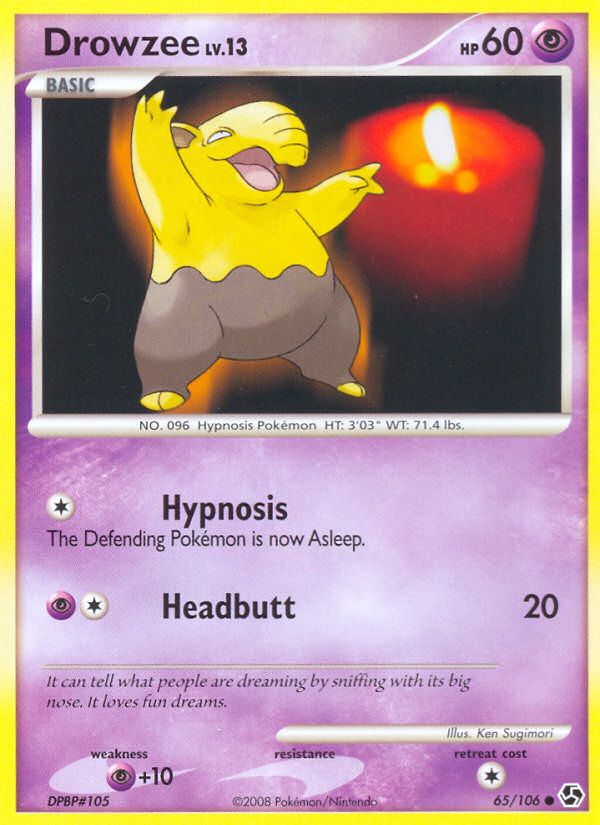 Drowzee (65/106) [Diamond & Pearl: Great Encounters] | Card Merchant Takapuna