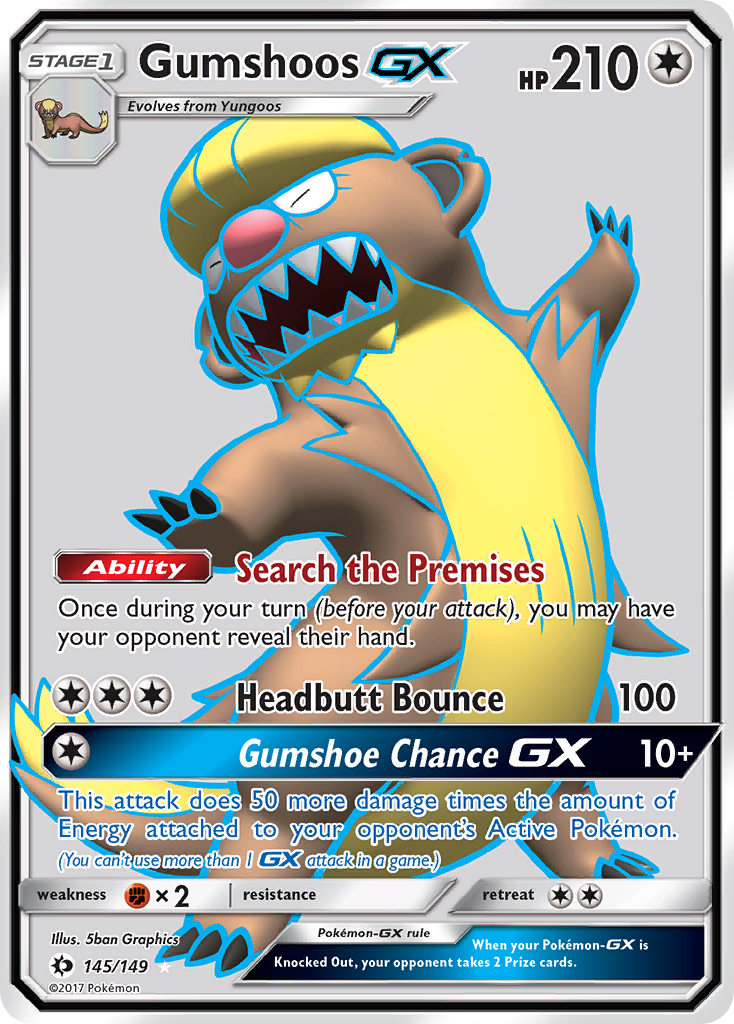 Gumshoos GX (145/149) [Sun & Moon: Base Set] | Card Merchant Takapuna