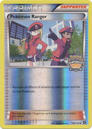 Pokemon Ranger (104/114) (Championship Promo) [XY: Steam Siege] | Card Merchant Takapuna