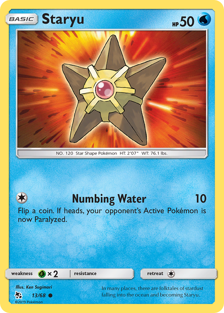 Staryu (13/68) [Sun & Moon: Hidden Fates] | Card Merchant Takapuna