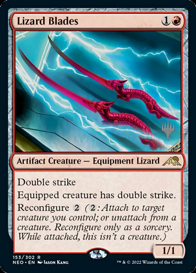 Lizard Blades (Promo Pack) [Kamigawa: Neon Dynasty Promos] | Card Merchant Takapuna