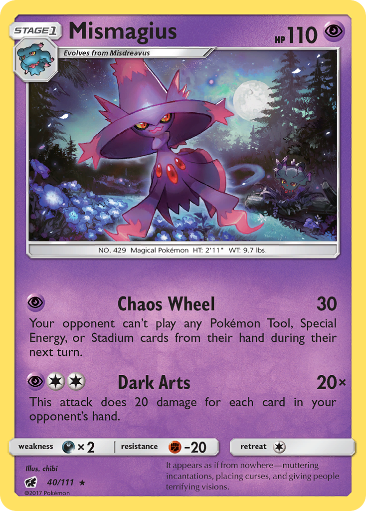 Mismagius (40/111) [Sun & Moon: Crimson Invasion] | Card Merchant Takapuna