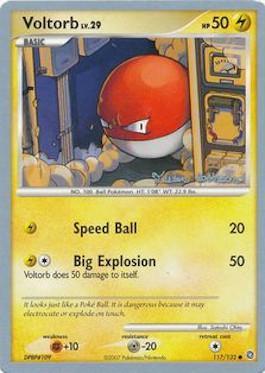 Voltorb LV.29 (117/132) (Intimidation - Tristan Robinson) [World Championships 2008] | Card Merchant Takapuna