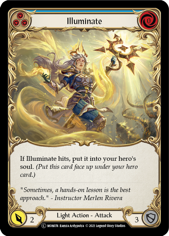 Illuminate (Blue) [U-MON074] (Monarch Unlimited)  Unlimited Normal | Card Merchant Takapuna