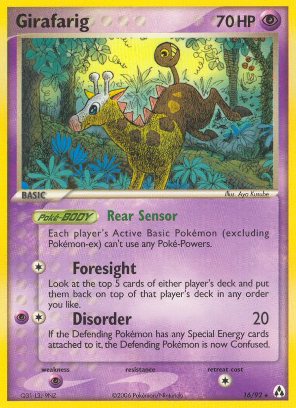 Girafarig (16/92) [EX: Legend Maker] | Card Merchant Takapuna