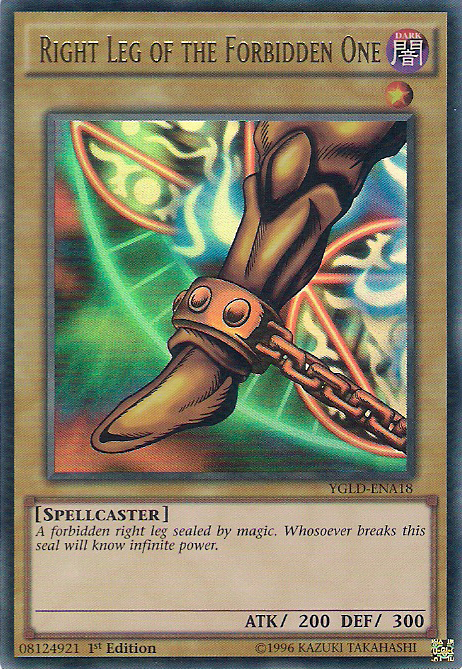 Right Leg of the Forbidden One [YGLD-ENA18] Ultra Rare | Card Merchant Takapuna