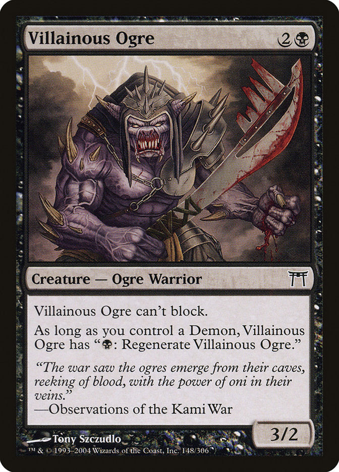 Villainous Ogre [Champions of Kamigawa] | Card Merchant Takapuna