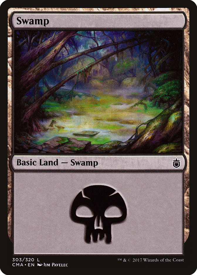 Swamp (303) [Commander Anthology] | Card Merchant Takapuna