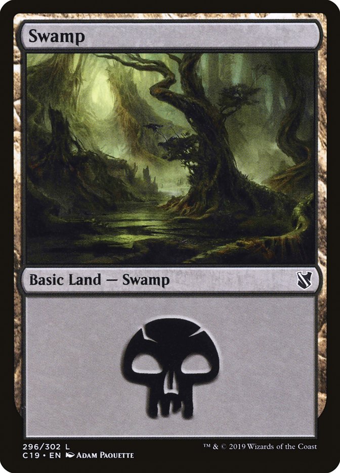 Swamp (296) [Commander 2019] | Card Merchant Takapuna