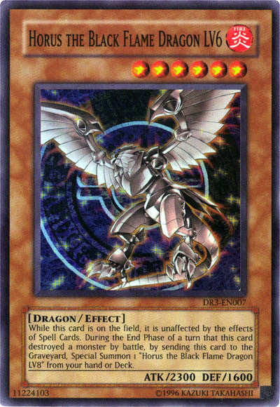 Horus the Black Flame Dragon LV6 [DR3-EN007] Super Rare | Card Merchant Takapuna