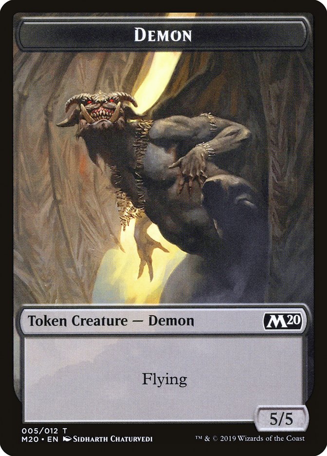 Demon Token [Core Set 2020 Tokens] | Card Merchant Takapuna