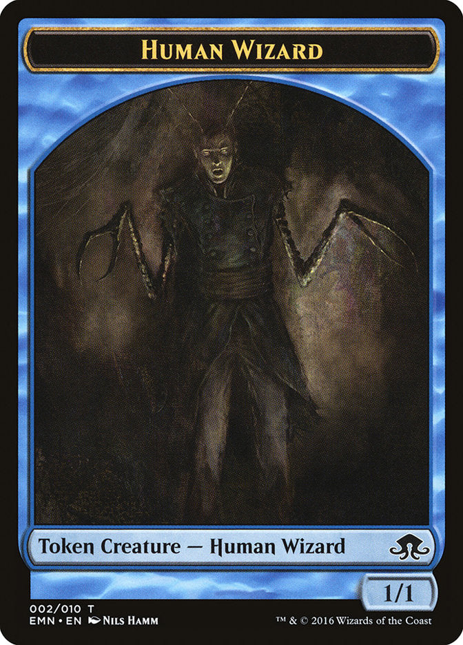 Human Wizard Token [Eldritch Moon Tokens] | Card Merchant Takapuna