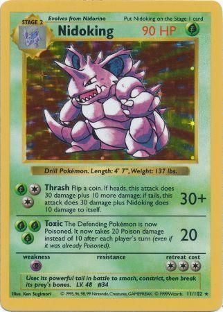 Nidoking (11/102) [Base Set Shadowless Unlimited] | Card Merchant Takapuna