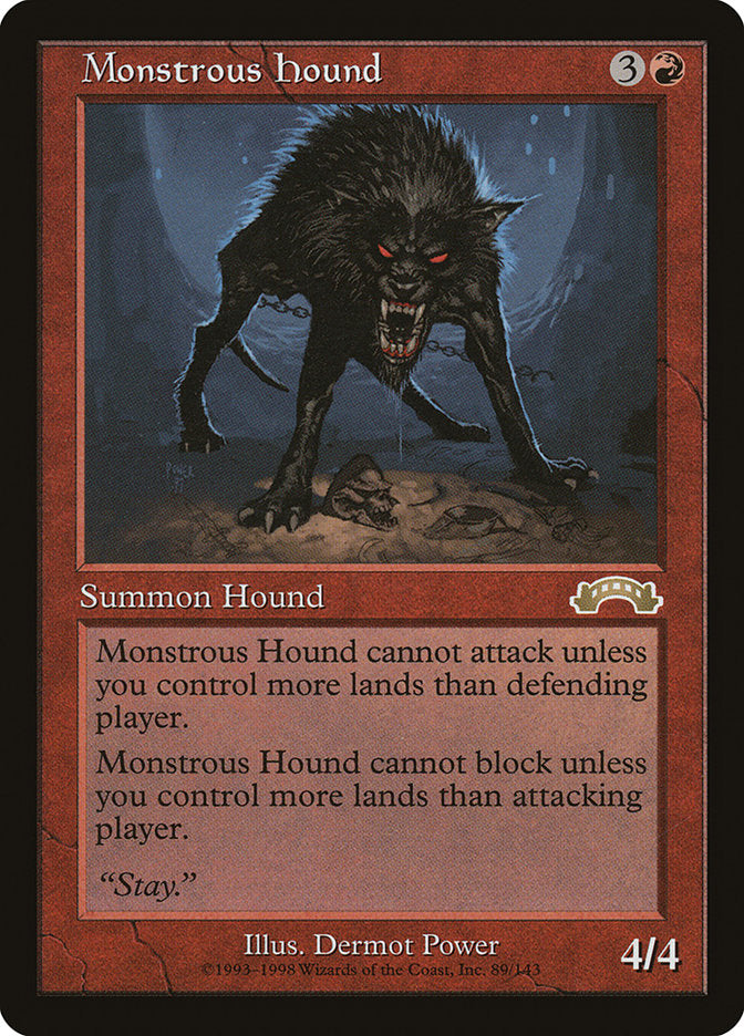 Monstrous Hound [Exodus] | Card Merchant Takapuna