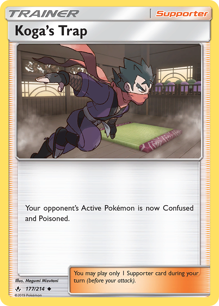 Koga's Trap (177/214) [Sun & Moon: Unbroken Bonds] | Card Merchant Takapuna