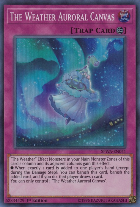 The Weather Auroral Canvas [SPWA-EN041] Super Rare | Card Merchant Takapuna