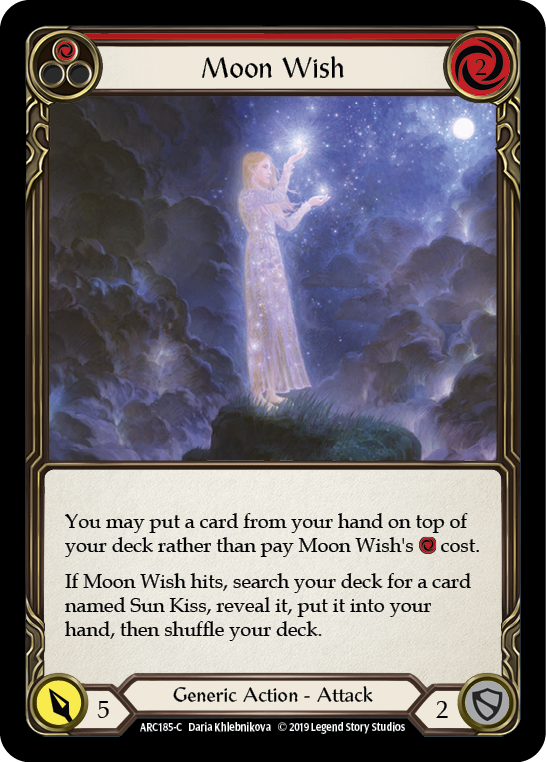 Moon Wish (Red) [ARC185-C] (Arcane Rising)  1st Edition Normal | Card Merchant Takapuna