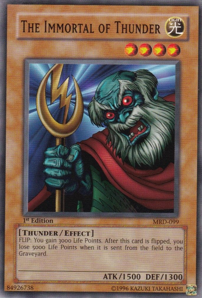 The Immortal of Thunder [MRD-099] Common | Card Merchant Takapuna