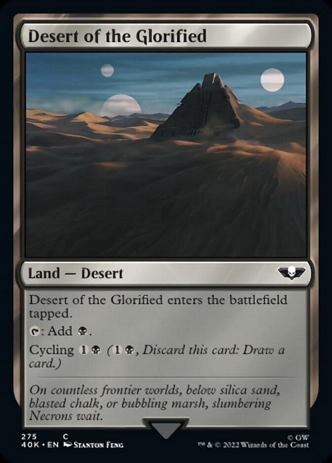 Desert of the Glorified (Surge Foil) [Warhammer 40,000] | Card Merchant Takapuna