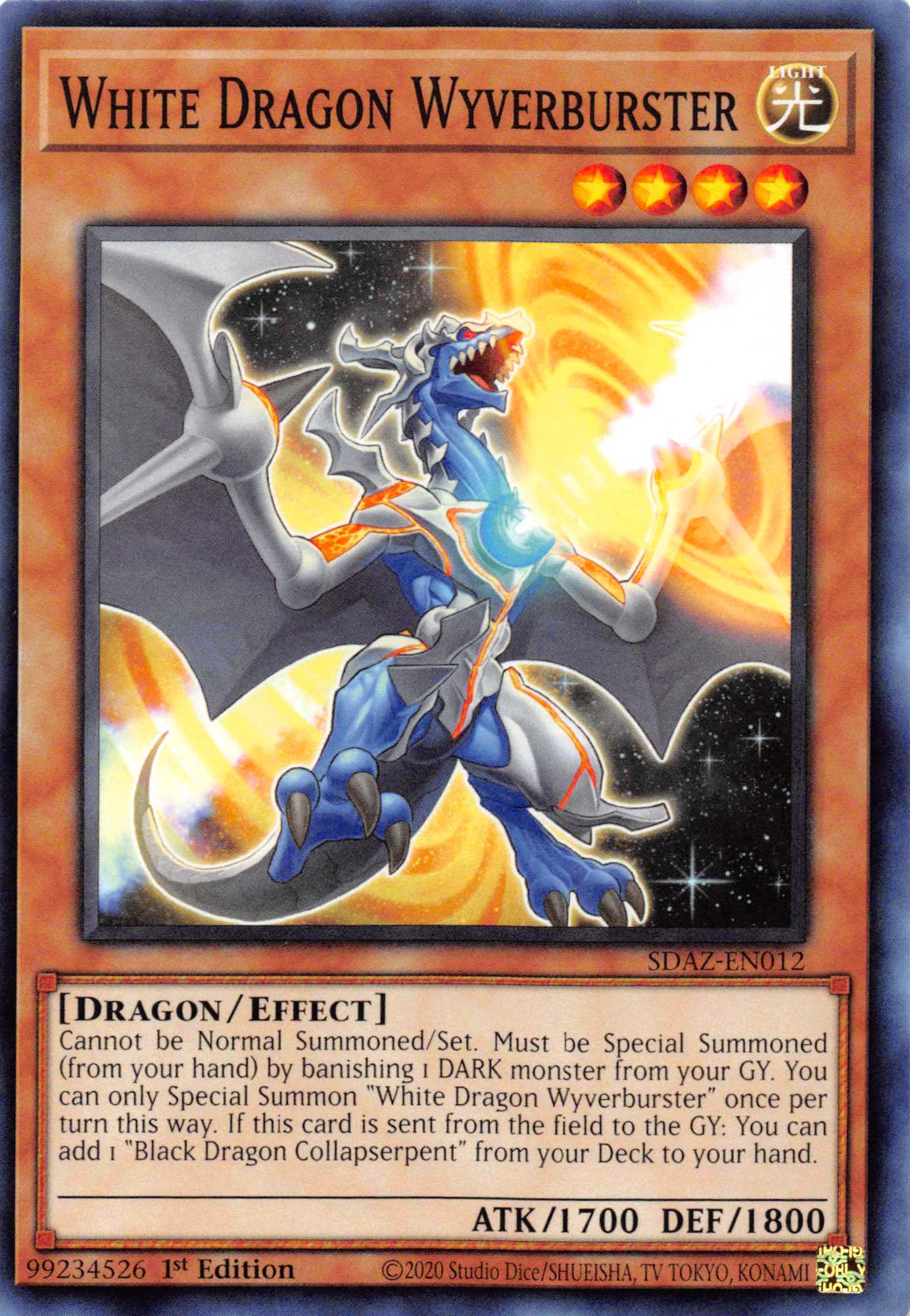 White Dragon Wyverburster [SDAZ-EN012] Common | Card Merchant Takapuna