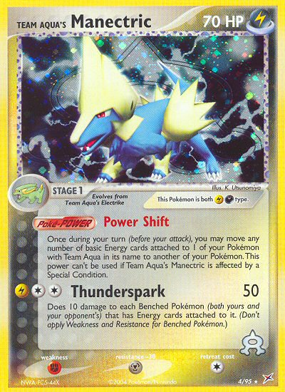 Team Aqua's Manectric (4/95) [EX: Team Magma vs Team Aqua] | Card Merchant Takapuna