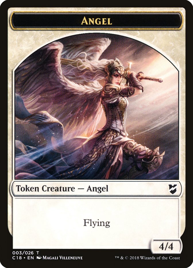 Zombie // Angel Double-Sided Token [Commander 2018 Tokens] | Card Merchant Takapuna