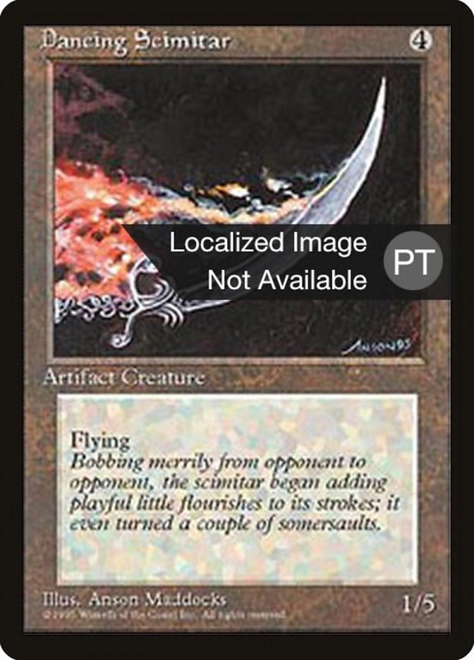 Dancing Scimitar [Fourth Edition (Foreign Black Border)] | Card Merchant Takapuna