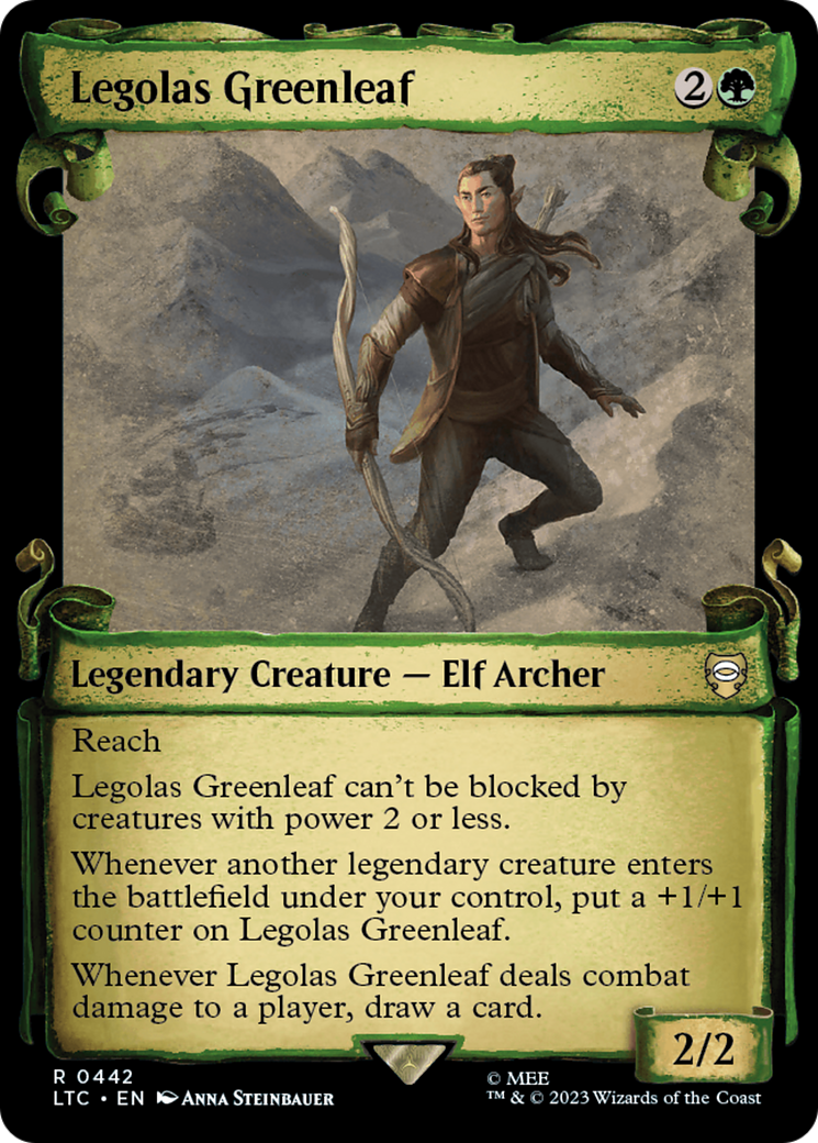 Legolas Greenleaf [The Lord of the Rings: Tales of Middle-Earth Commander Showcase Scrolls] | Card Merchant Takapuna