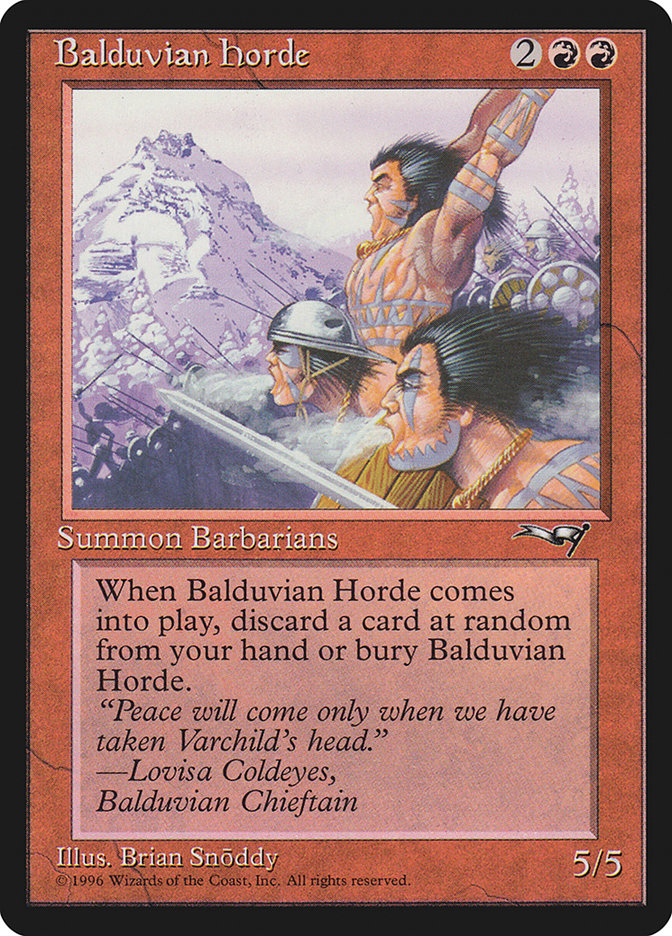 Balduvian Horde [Alliances] | Card Merchant Takapuna