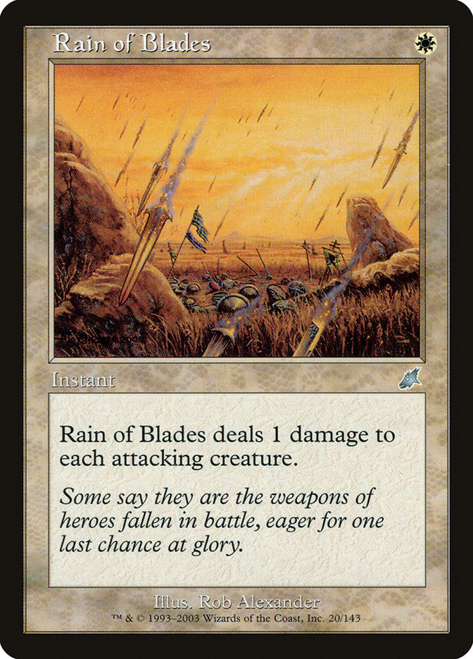 Rain of Blades [Scourge] | Card Merchant Takapuna