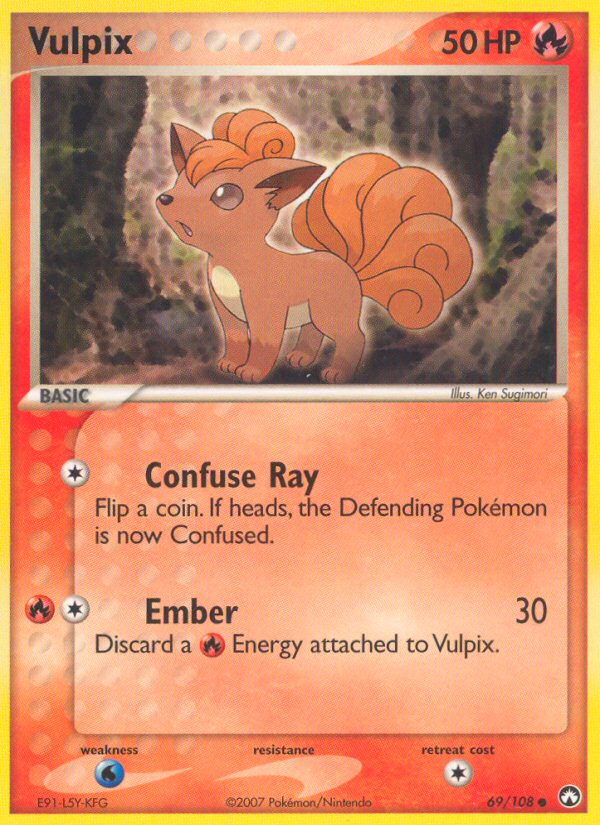 Vulpix (69/108) [EX: Power Keepers] | Card Merchant Takapuna