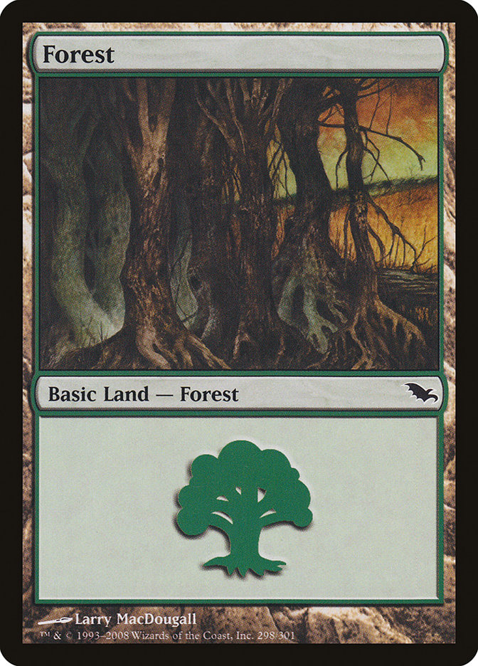 Forest (298) [Shadowmoor] | Card Merchant Takapuna