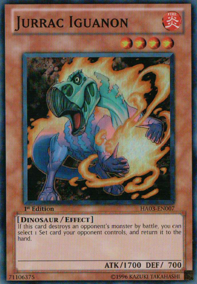 Jurrac Iguanon [HA03-EN007] Super Rare | Card Merchant Takapuna