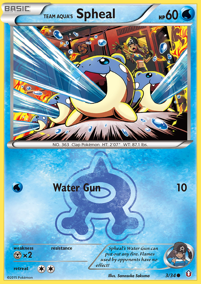 Team Aqua's Spheal (3/34) [XY: Double Crisis] | Card Merchant Takapuna