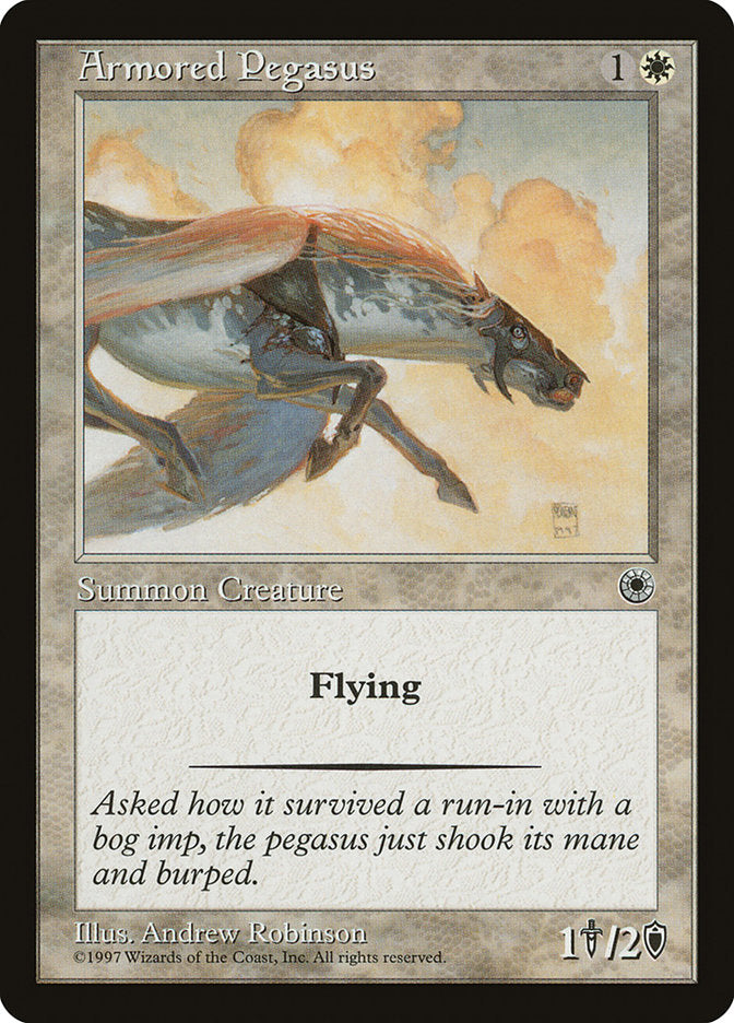 Armored Pegasus [Portal] | Card Merchant Takapuna