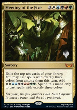 Meeting of the Five (Promo Pack) [Streets of New Capenna Promos] | Card Merchant Takapuna