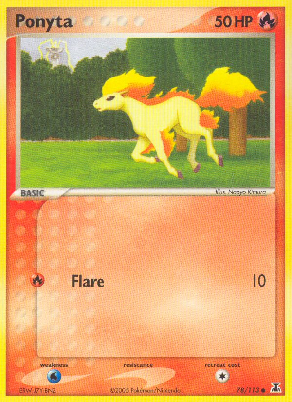 Ponyta (78/113) [EX: Delta Species] | Card Merchant Takapuna