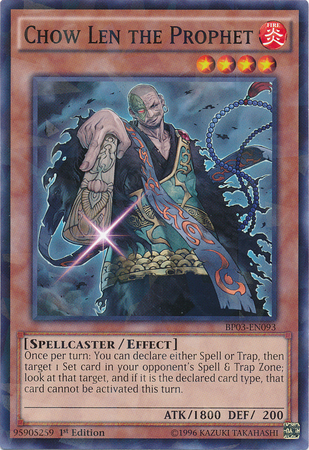 Chow Len the Prophet [BP03-EN093] Shatterfoil Rare | Card Merchant Takapuna