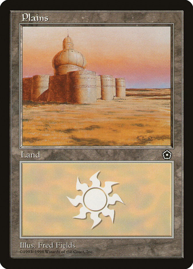 Plains (Castle on Left) [Portal Second Age] | Card Merchant Takapuna