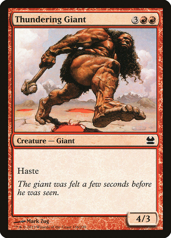 Thundering Giant [Modern Masters] | Card Merchant Takapuna