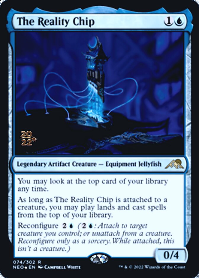 The Reality Chip [Kamigawa: Neon Dynasty Prerelease Promos] | Card Merchant Takapuna